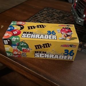M&M number 36 Ken Schrader 1:24 scale die cast car by nascar new in box